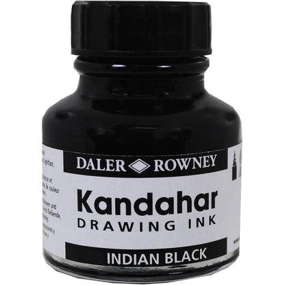 Daler Rowney Kandahar Ink Kaligrafi Mürekkebi Siyah 28ml