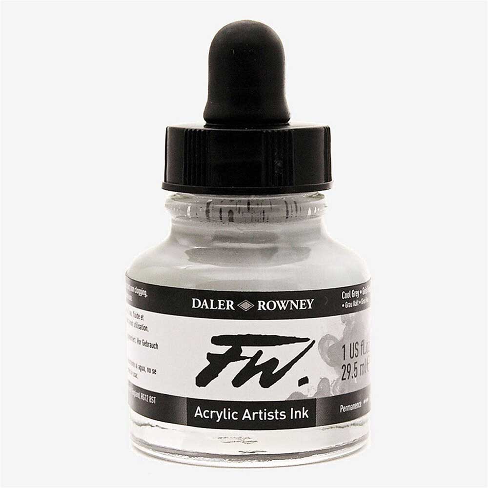 Daler Rowney FW Acrylic Artist Ink 29.5ml Cool Grey 053