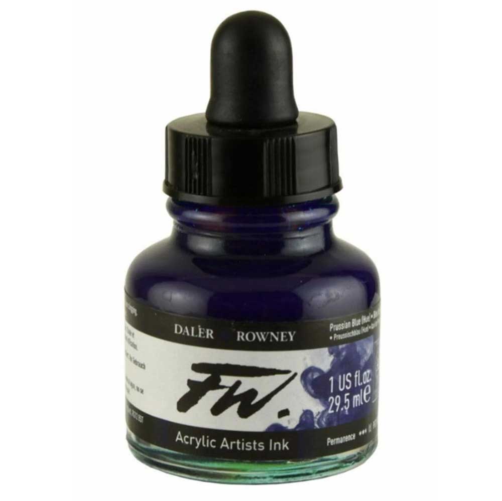 Daler Rowney FW Acrylic Artist Ink 29.5ml Prussian Blue Hue 134
