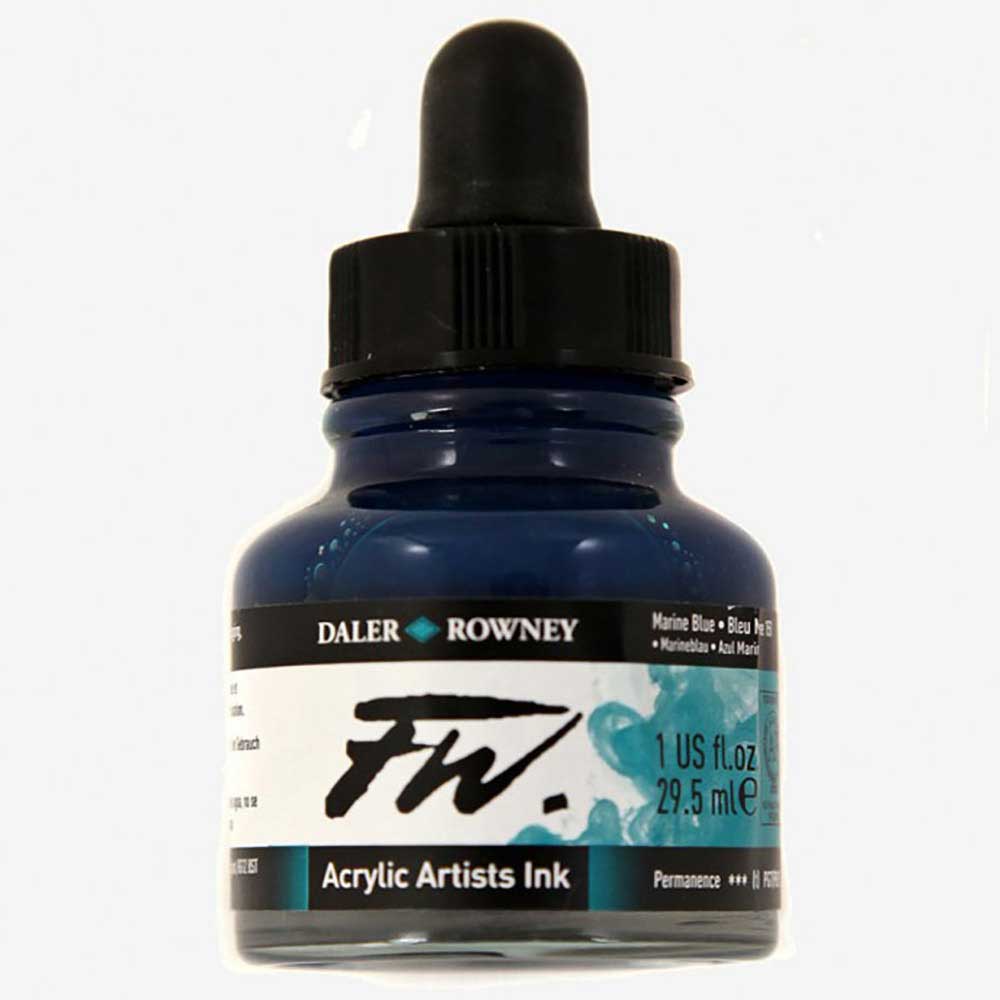 Daler Rowney FW Acrylic Artist Ink 29.5ml Marine Blue 151