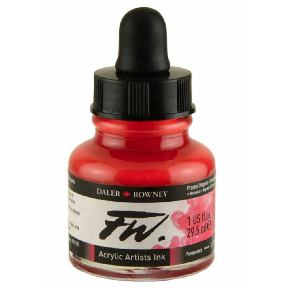 Daler Rowney FW Acrylic Artist Ink 29.5ml Process Magenta 412