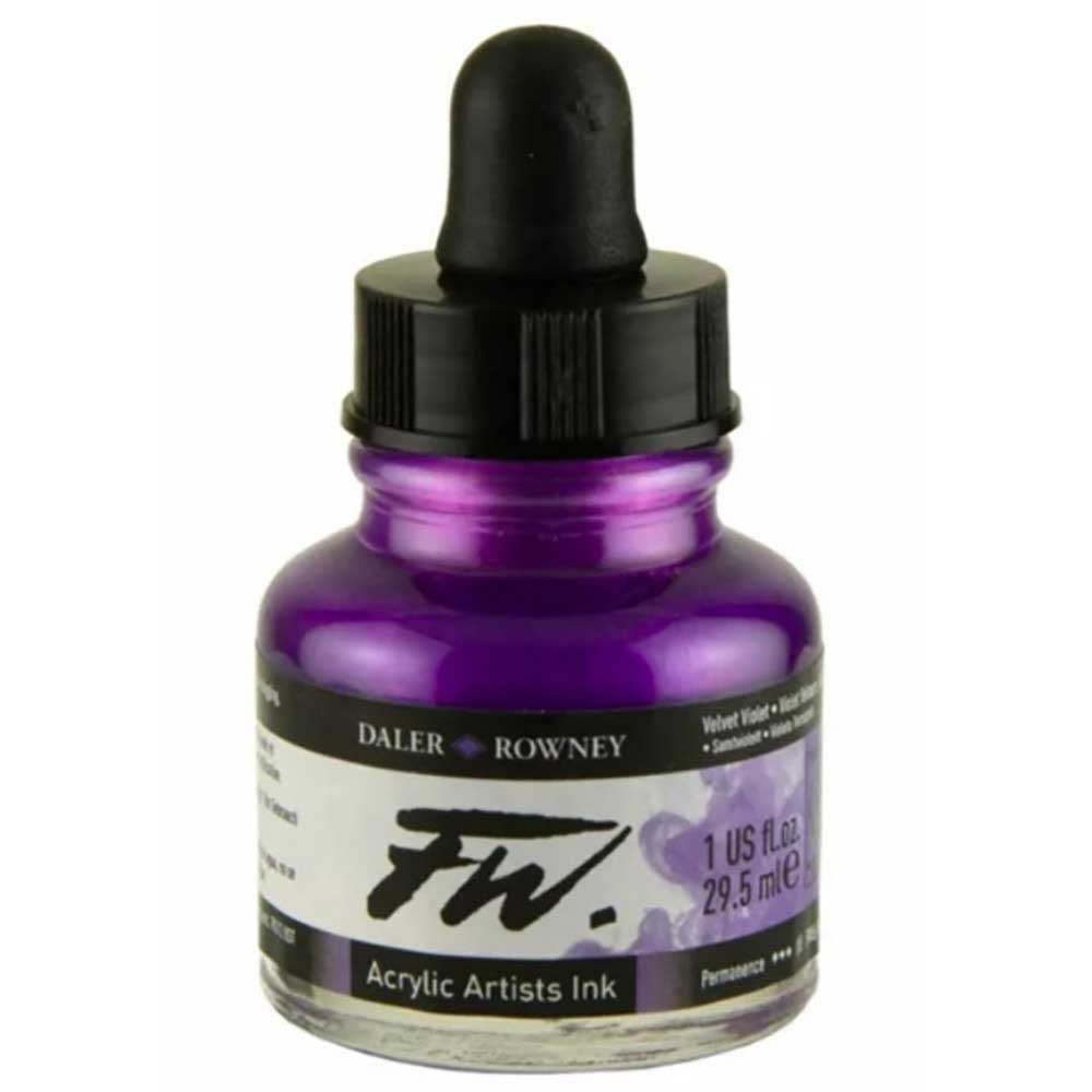Daler Rowney FW Acrylic Artist Ink 29.5ml Velvet Violet 454