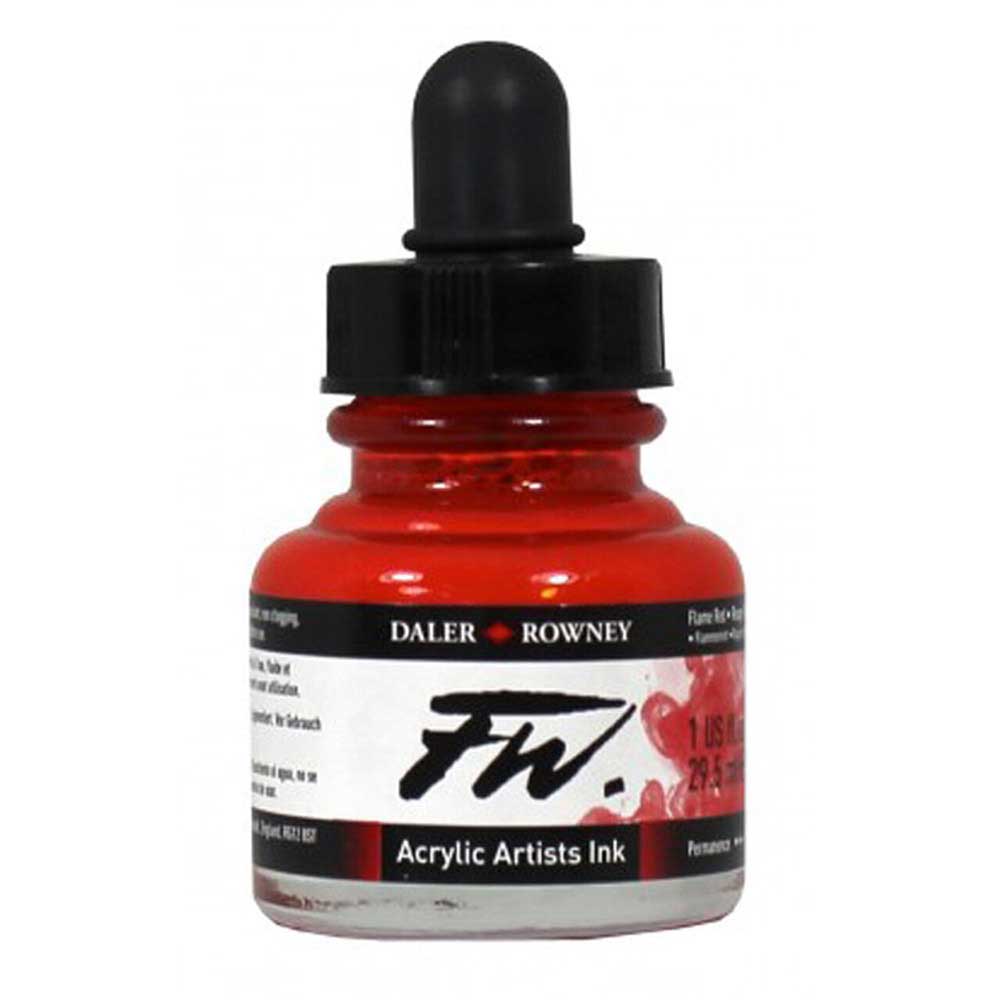 Daler Rowney FW Acrylic Artist Ink 29.5ml Flame Red 517