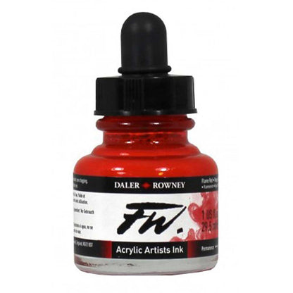 Daler Rowney FW Acrylic Artist Ink 29.5ml Flame Red 517