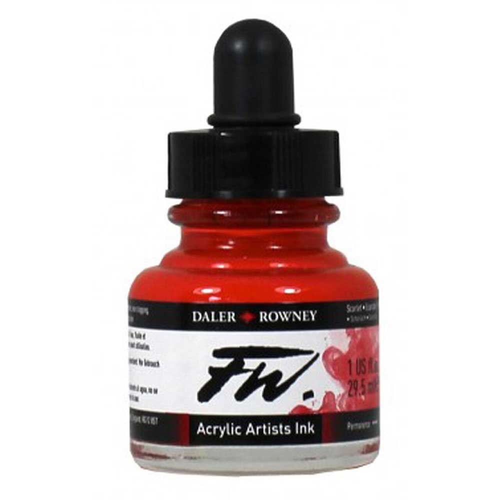 Daler Rowney FW Acrylic Artist Ink 29.5ml Scarlet 567