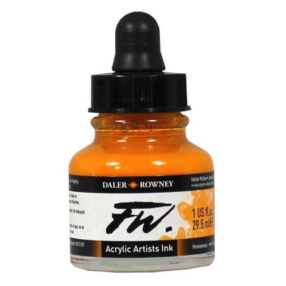 Daler Rowney FW Acrylic Artist Ink 29.5ml Indian Yellow 643