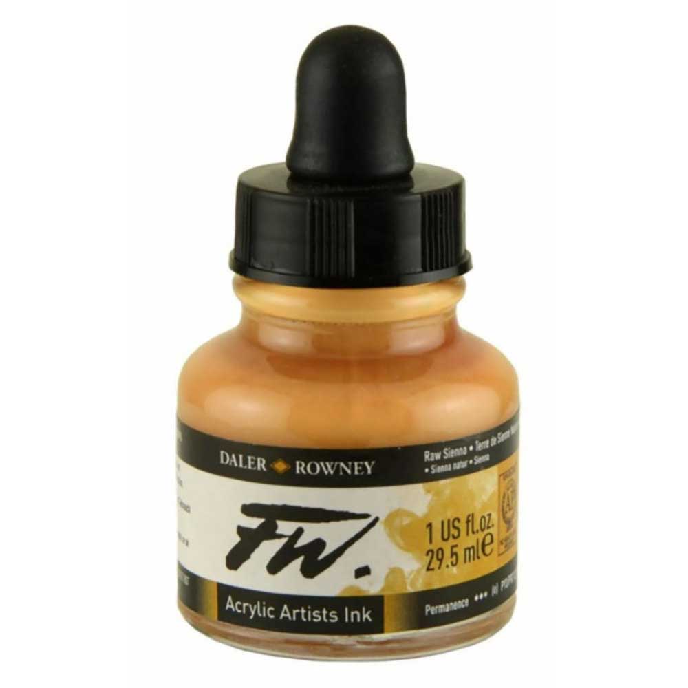 Daler Rowney FW Acrylic Artist Ink 29.5ml Raw Sienna 667