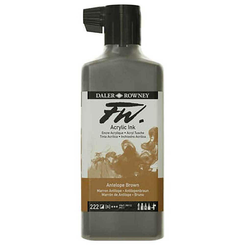 Daler Rowney FW Acrylic Artist Ink 180ml Antelope Brown 222