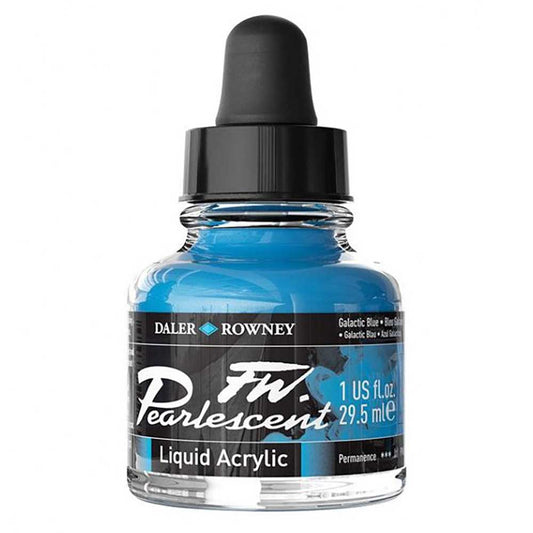 Daler Rowney FW Pearlescent Acrylic Inks 29.5ml Galactic Blue 112