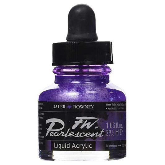 Daler Rowney FW Pearlescent Acrylic Inks 29.5ml Moon Violet 116
