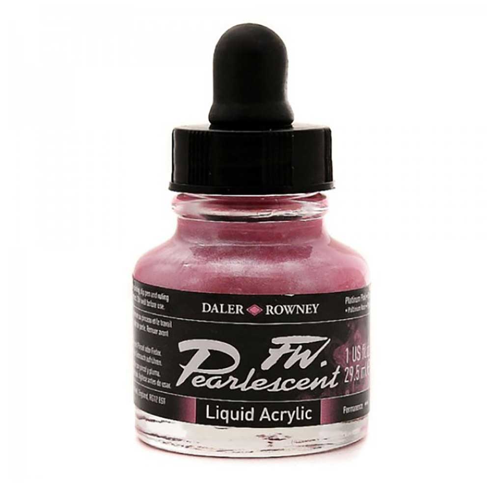 Daler Rowney FW Pearlescent Acrylic Inks 29.5ml Platinum Pink 118