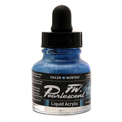 Daler Rowney FW Pearlescent Acrylic Inks 29.5ml Sun-Up Blue 122
