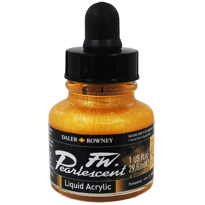 Daler Rowney FW Pearlescent Acrylic Inks 29.5ml Autumn Gold 126