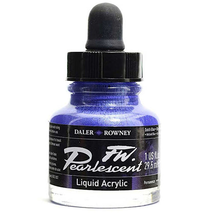 Daler Rowney FW Pearlescent Acrylic Inks 29.5ml Dutch Blue 127