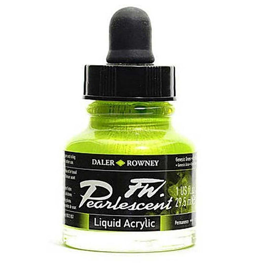Daler Rowney FW Pearlescent Acrylic Inks 29.5ml Genesis Green 128