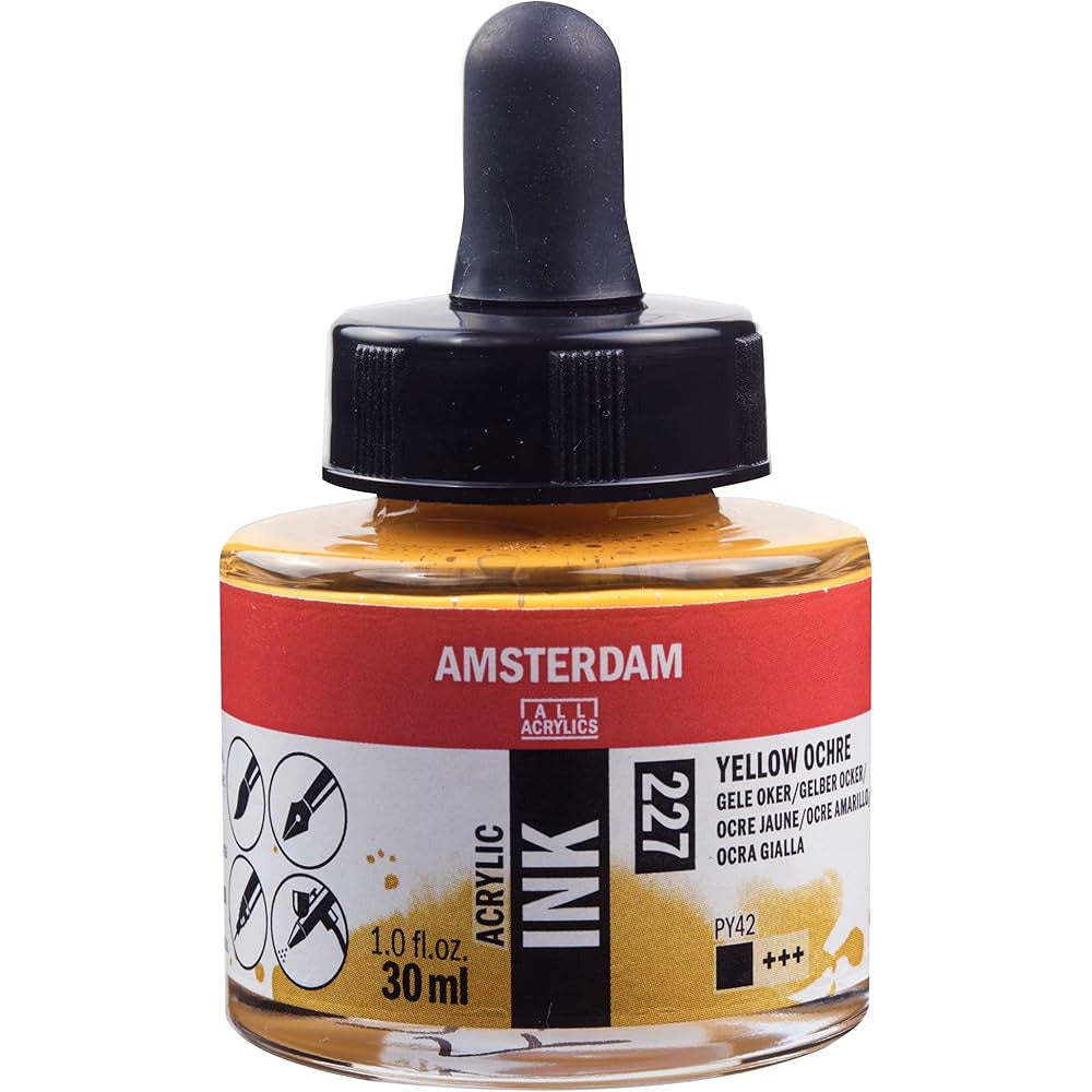 Amsterdam Acrylic Ink 30ml Yellow Ochre 227