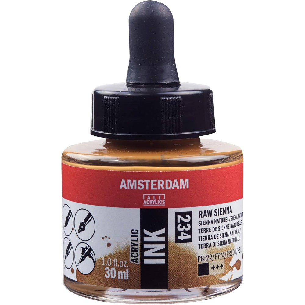 Amsterdam Acrylic Ink 30ml Raw Sienna 234