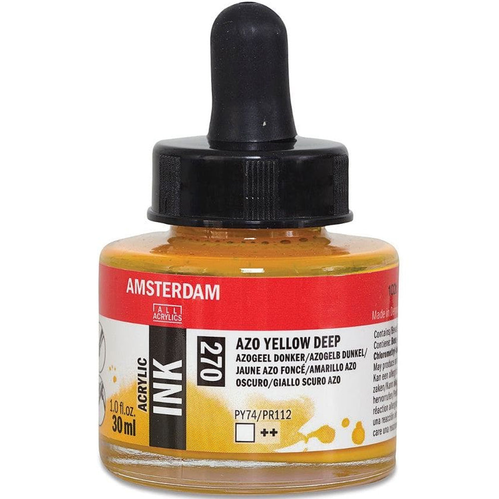 Amsterdam Acrylic Ink 30ml Azo Yellow Deep 270