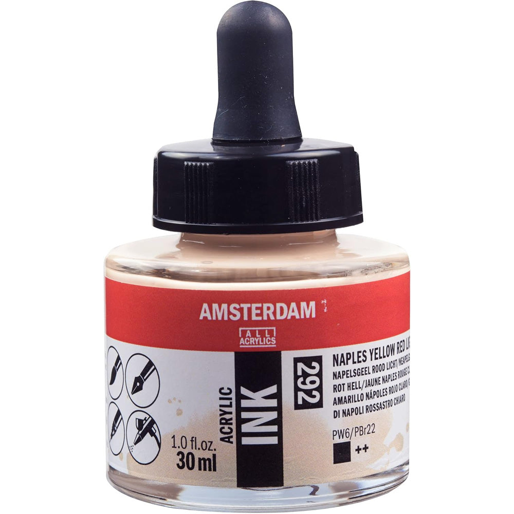 Amsterdam Acrylic Ink 30ml Naples Yellow Red Light 292