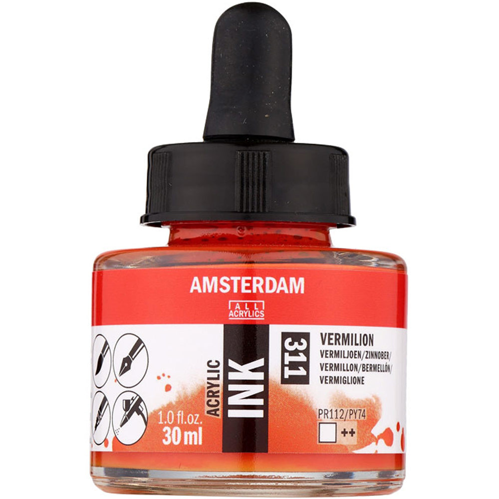 Amsterdam Acrylic Ink 30ml Vermilion 311