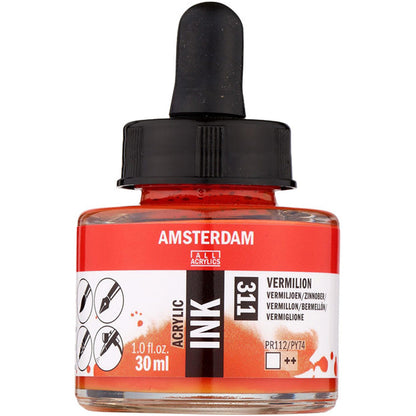 Amsterdam Acrylic Ink 30ml Vermilion 311