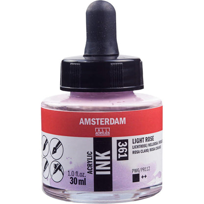 Amsterdam Acrylic Ink 30ml Light Rose 361