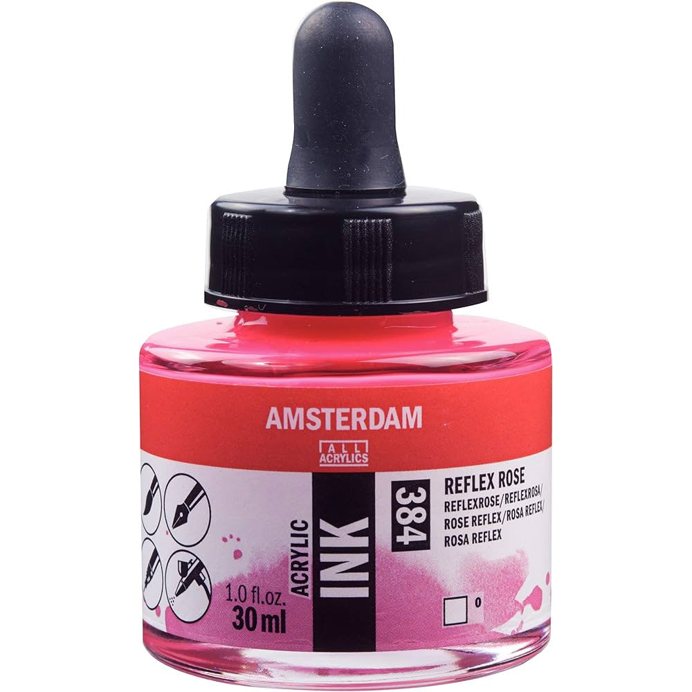 Amsterdam Acrylic Ink 30ml Reflex Rose 384