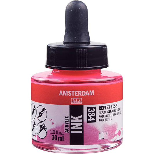 Amsterdam Acrylic Ink 30ml Reflex Rose 384