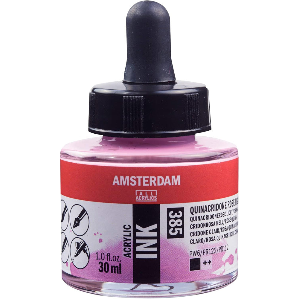 Amsterdam Acrylic Ink 30ml Quinacridone Rose Light 385