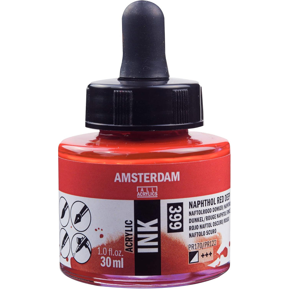 Amsterdam Acrylic Ink 30ml Naphthol Red Deep 399