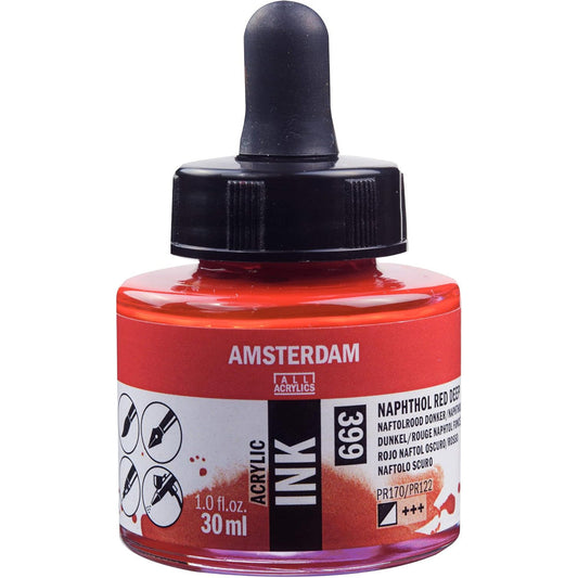 Amsterdam Acrylic Ink 30ml Naphthol Red Deep 399