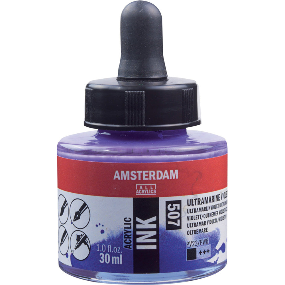 Amsterdam Acrylic Ink 30ml Ultramarine Violet 507