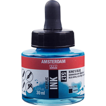Amsterdam Acrylic Ink 30ml Kings Blue 517