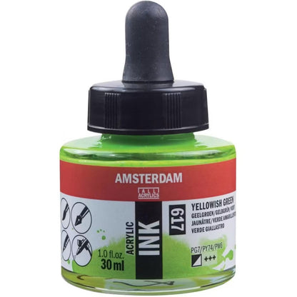 Amsterdam Acrylic Ink 30ml Yellowish Green 617