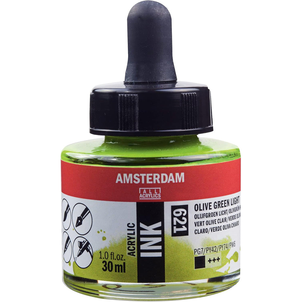 Amsterdam Acrylic Ink 30ml Olive Green Light 621
