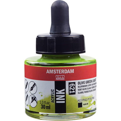 Amsterdam Acrylic Ink 30ml Olive Green Light 621