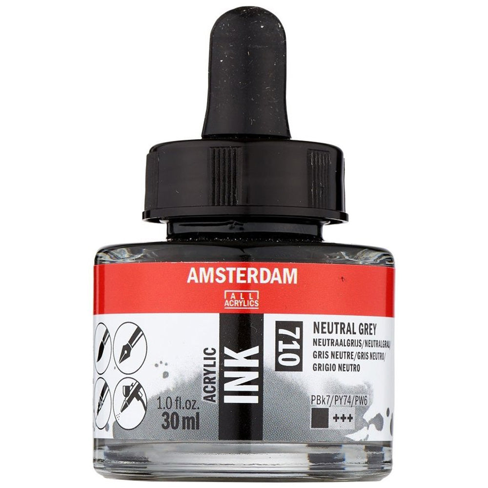 Amsterdam Acrylic Ink 30ml Neutral Grey 710