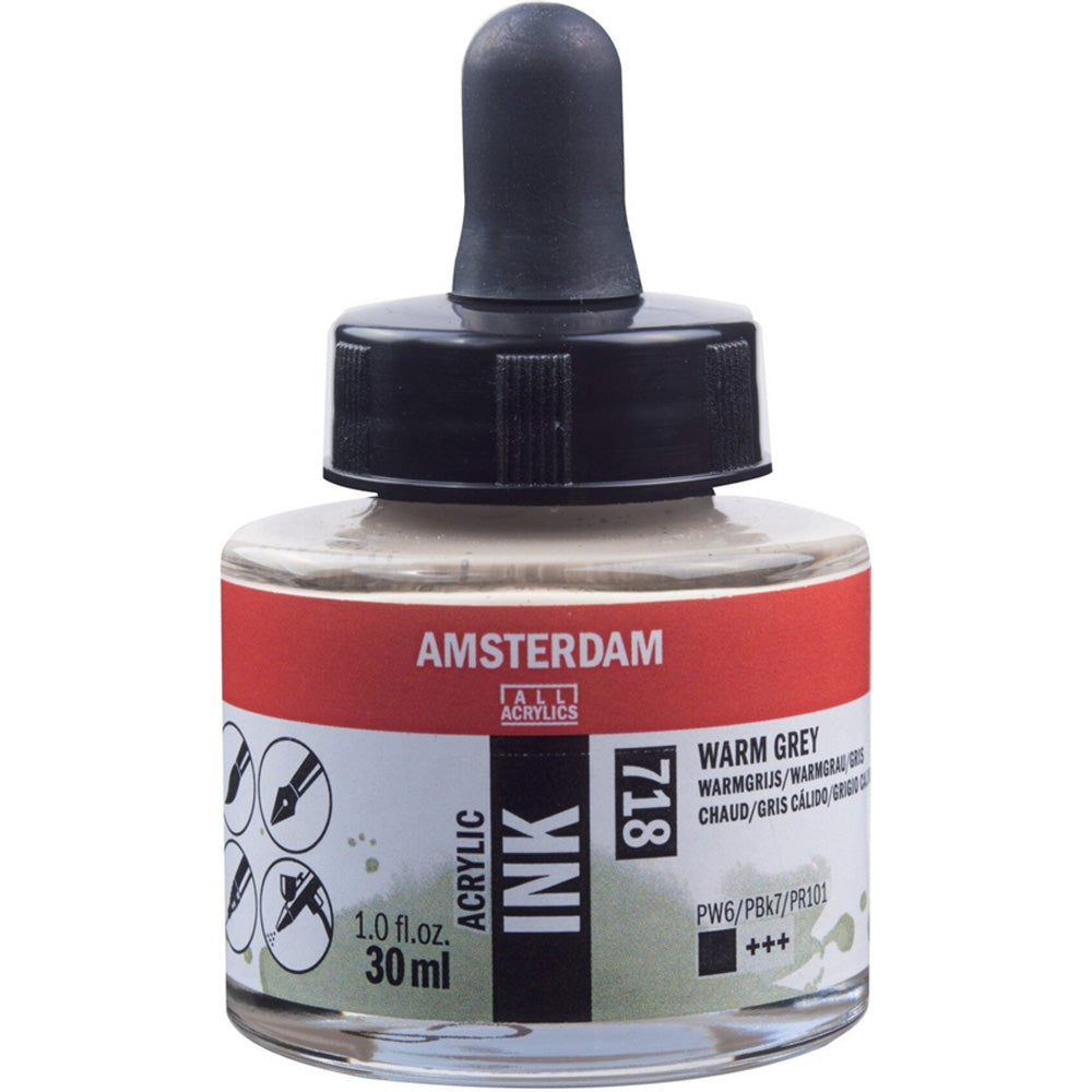 Amsterdam Acrylic Ink 30ml Warm Grey 718