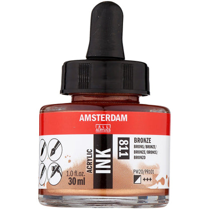 Amsterdam Acrylic Ink 30ml Bronze 811