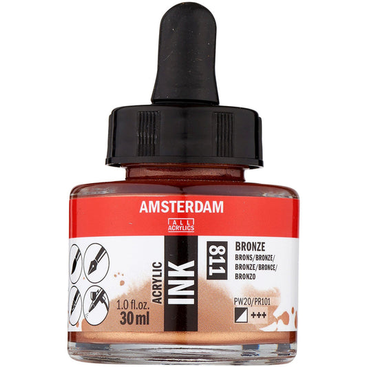 Amsterdam Acrylic Ink 30ml Bronze 811