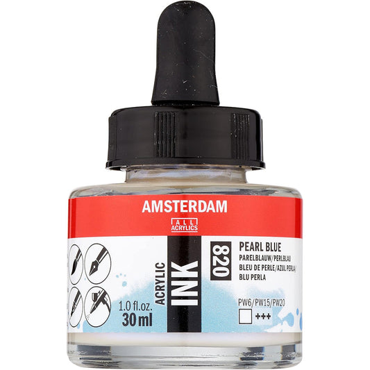 Amsterdam Acrylic Ink 30ml Pearl Blue 820
