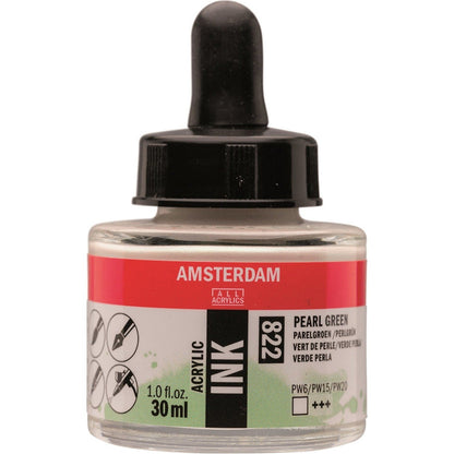 Amsterdam Acrylic Ink 30ml Pearl Green 822