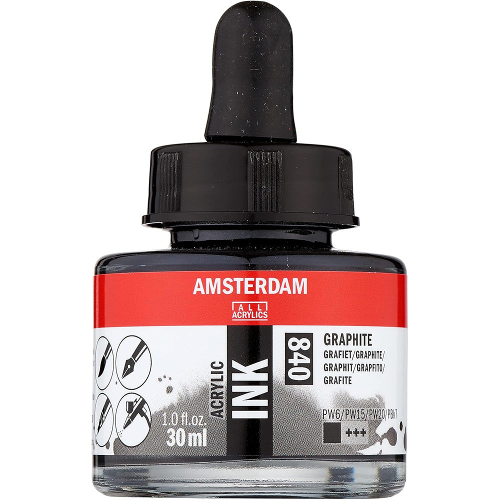 Amsterdam Acrylic Ink 30ml Graphite 840