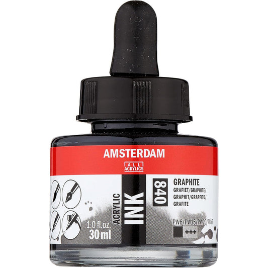 Amsterdam Acrylic Ink 30ml Graphite 840