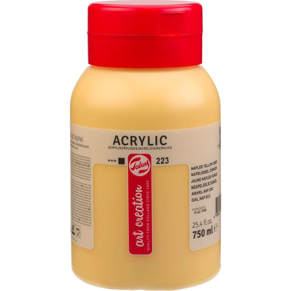 Art Creation Acrylic 750ml Naples Yellow Deep 223