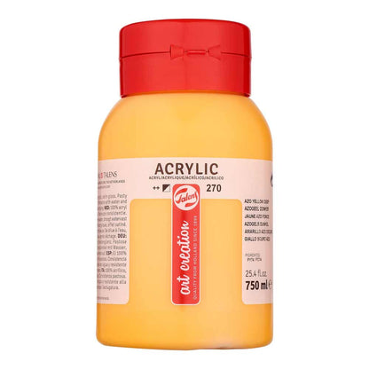 Art Creation Acrylic 750ml Azo Yellow Deep 270 ön cephe etiketi