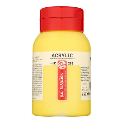 Art Creation Acrylic 750ml Primary Yellow 275 ön cephe etiketi