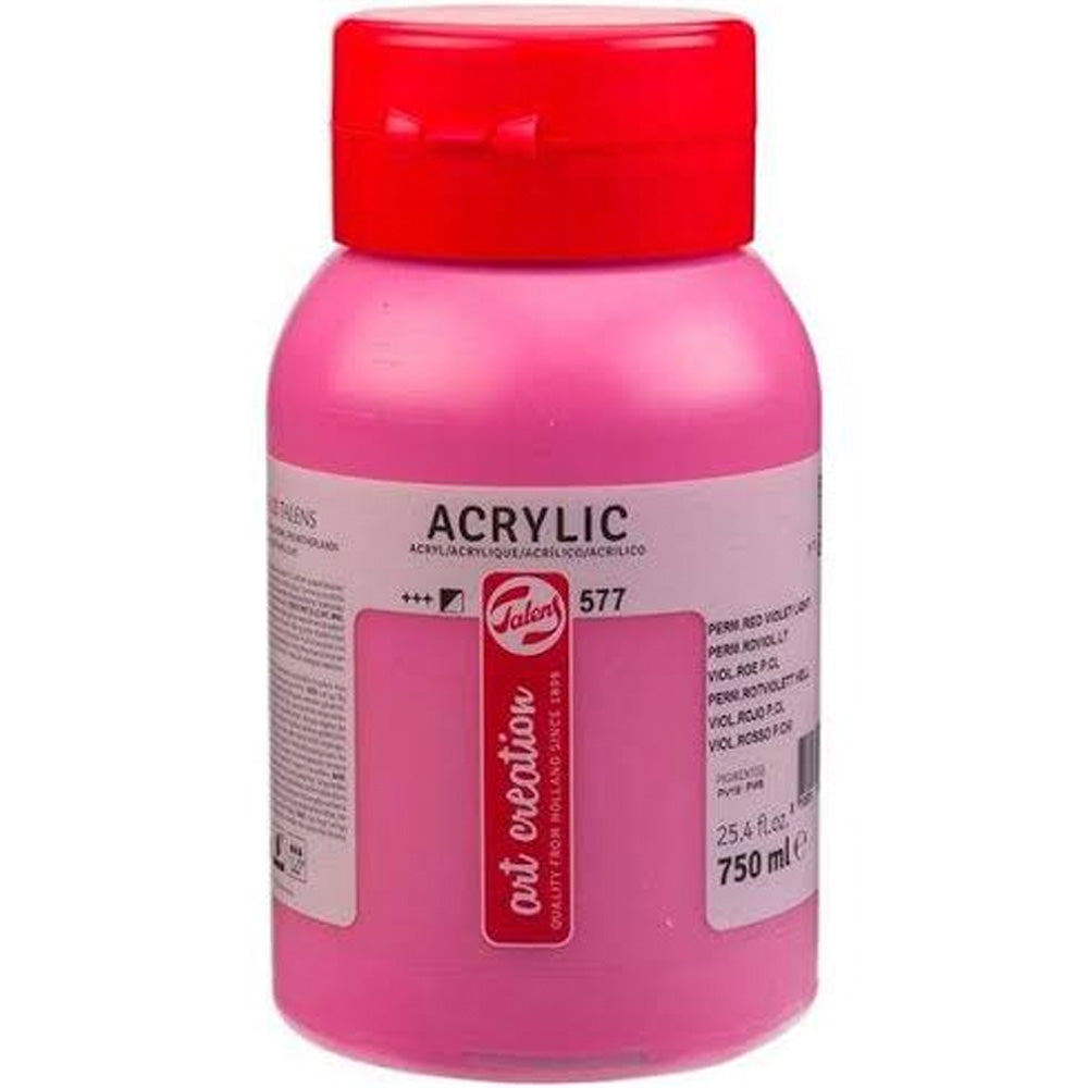 Art Creation Acrylic 750ml Permanent Red Voiolet Light 577