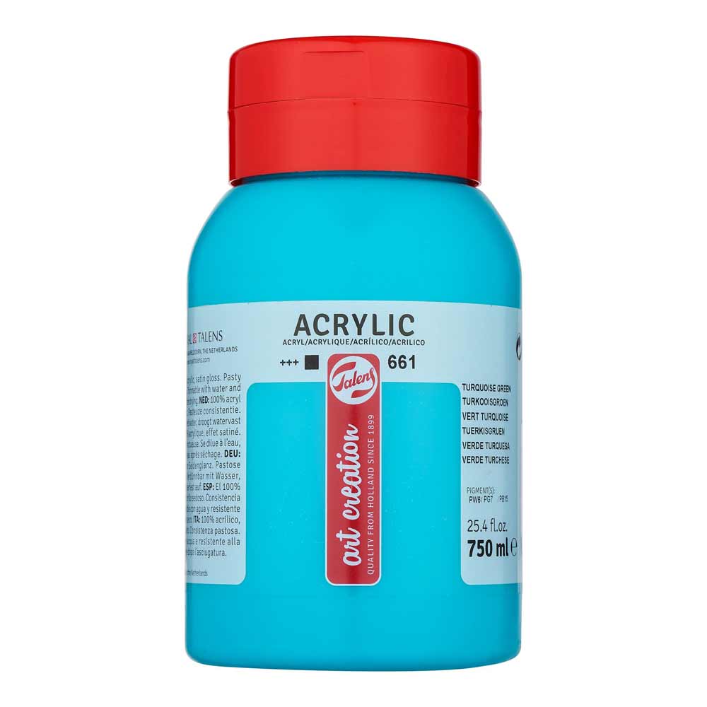 Art Creation Acrylic 750ml Turquoise Green 661