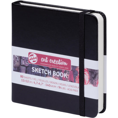 Talens Art Creation Sketchbook Black 140gr 12x12cm